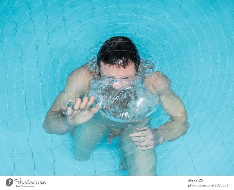Nuede Man In The Pool A Royalty Free Stock Photo From Photocase
