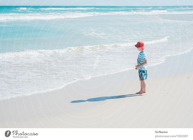 333 Vacation & Travel Tourism Far-off places Freedom Summer Summer vacation Beach Ocean Waves Boy (child) Infancy Life 3 - 8 years Child Nature Landscape Sand
