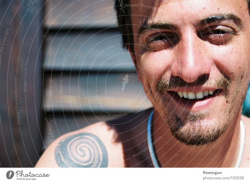 Portrait of Teo Portrait photograph Grinning Man Portrait picture Italians face Style tattoo