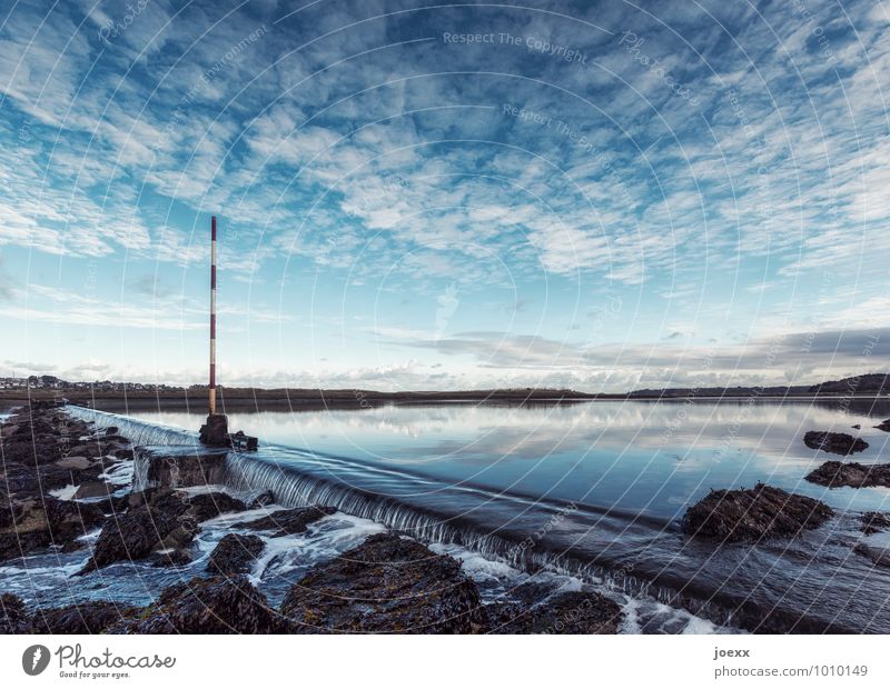 ice water Landscape Sky Clouds Horizon Beautiful weather Idyll Environment Colour photo Exterior shot Deserted Day Contrast Reflection Deep depth of field