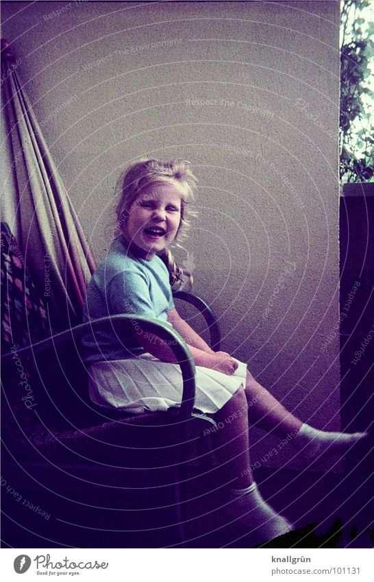 Forty years ago. Child Girl Nostalgia Memory Balcony Summer Pleated skirt