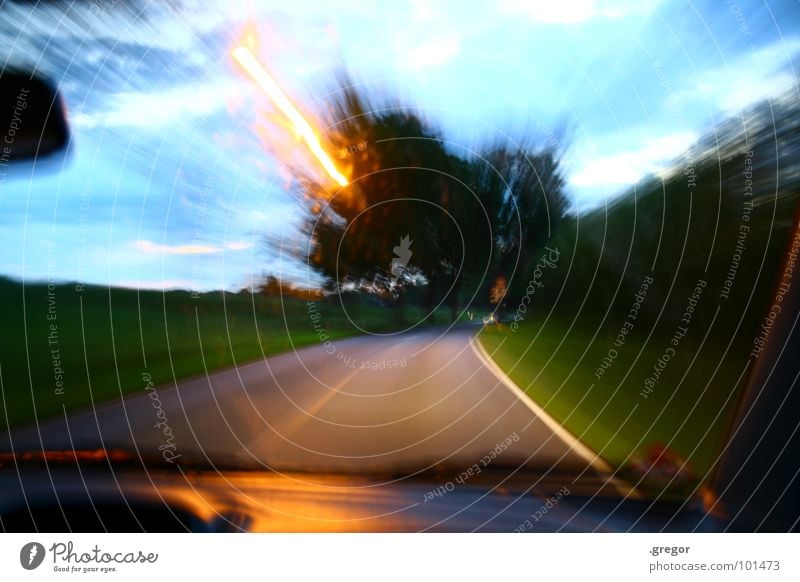 Slow down! Slow down! Driver Driving Leadfoot Walking Speed Tunnel vision Avenue Power Force Long exposure Joy Car Street Lawn expense Haste Alcohol-fueled