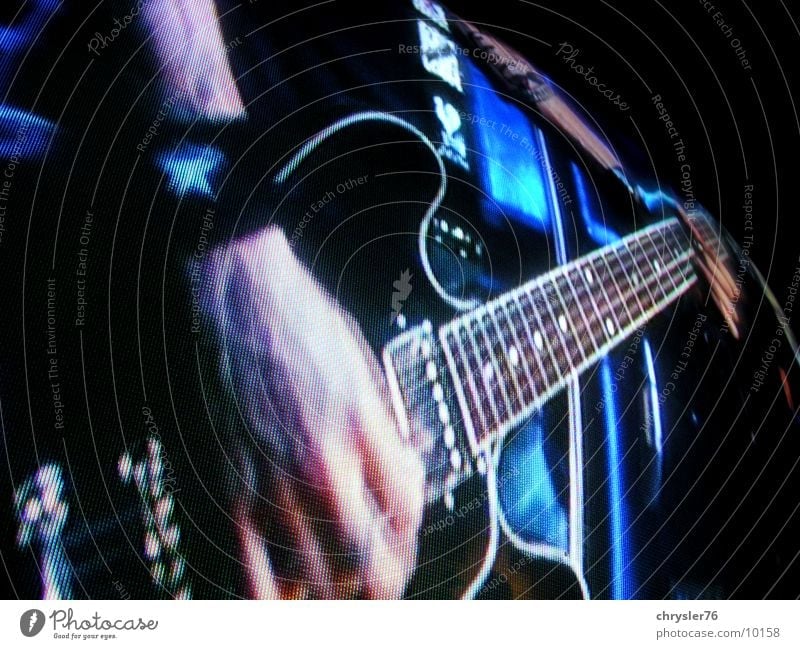 chris shiflett on sreen Screen Pixel Concert Music Guitar Rock music Blue
