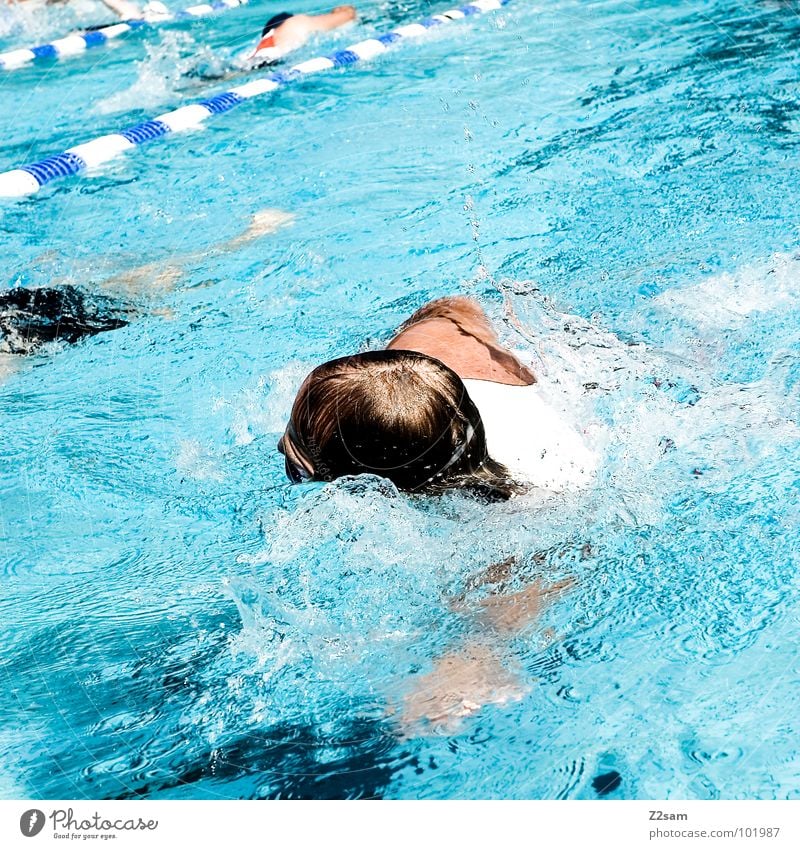 crawler Triathlon Sporting event Time Aquatics Overtake Disciplined Water Sports Training Railroad Movement Healthy Hair and hairstyles Crawl (swim) Swimming