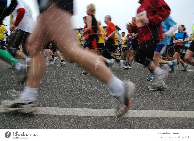 recently at the marathon (part 3) Jogging Speed Footwear Sneakers Endurance Motion blur Marathon Joy Sports Playing Fitness Walking Running Movement Legs