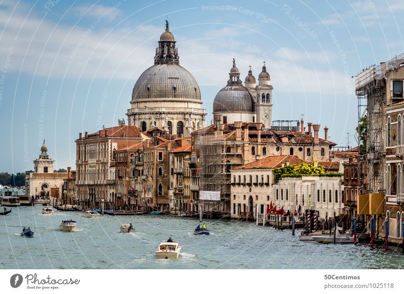Cathedral of Santa Maria della Salute Vacation & Travel Tourism Trip Sightseeing City trip Summer Summer vacation Ocean Human being Sky Beautiful weather Venice