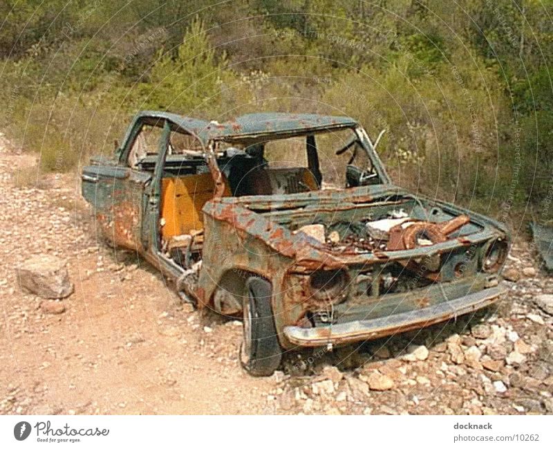 horny dangled Scrap metal Broken Things Car Rust Dirty