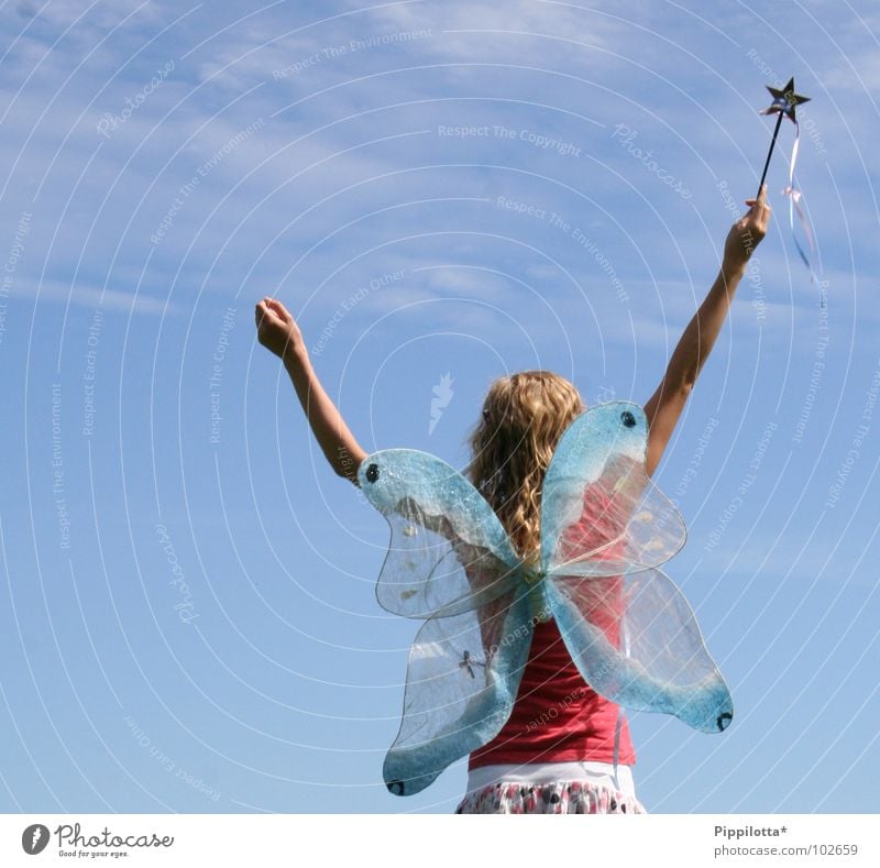 #good day # Butterfly Bow Happiness Summer Contentment Peace Exuberance Girl Disperse Joy Free Flying Fairy Star (Symbol) Sky Wing Aviation Happy Arm Open