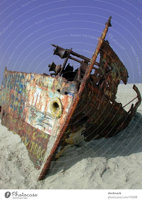 Shipwreck 2 Watercraft Norderney Things Wreck Accumulated Rust Old