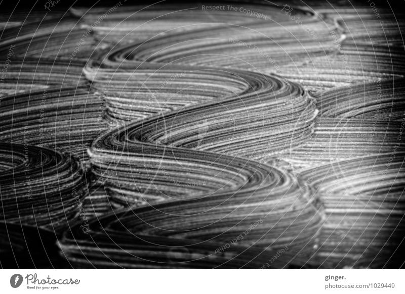 wishy-washy Art Wild Gray Black White Waves Wiggly line Dynamics Three-dimensional Sublime ceramic hob Cleaning agent Wipe Movement Baiser Undulating