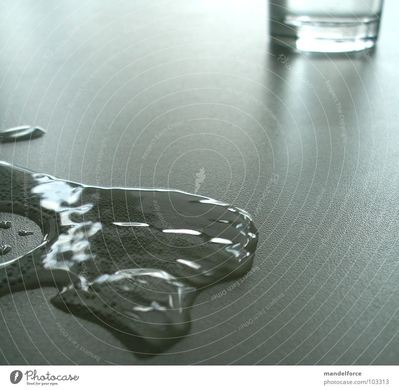 Be Water My Friend Gray Table terminator fluid Glass Structures and shapes Shadow stylish reflection