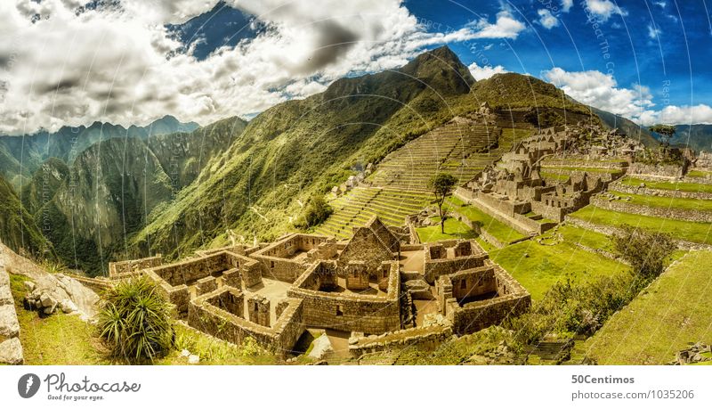 A 180° Panorama of Machu Picchu Vacation & Travel Tourism Trip Adventure Far-off places Freedom Sightseeing City trip Expedition Summer Mountain Environment