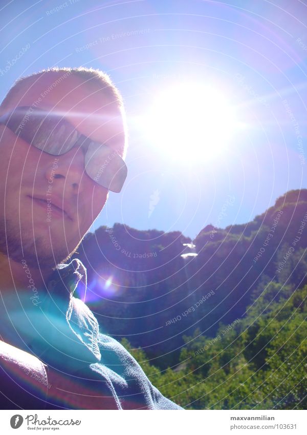 EGOshooting I Sunglasses Dream Jail sentence Hiking River Brook Sky Waterfall Mountain