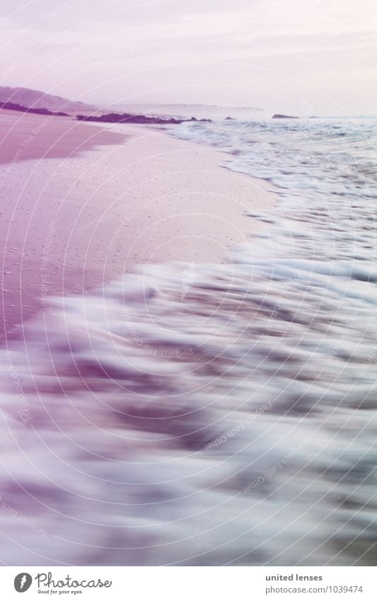 FF# Purple Wave Art Esthetic Ocean Sea water Sea level Waves Swell Wave action Long exposure Rose glasses Romance Loneliness Fuerteventura Foam Dreamily Coast