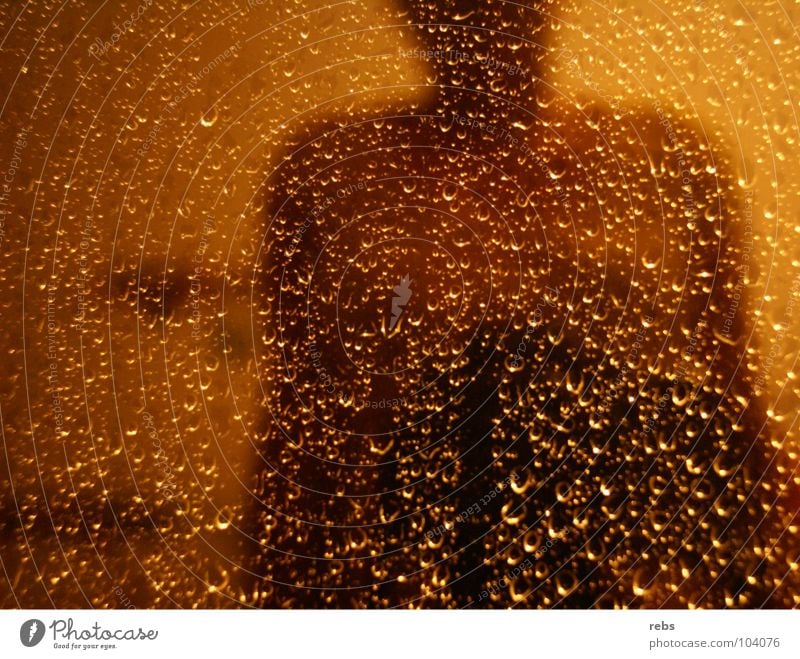 summer night rain Window Yellow Mirror Reflection Flat (apartment) Private Moody Wet Physics Summer Night Living room Colour Water Drops of water Rain