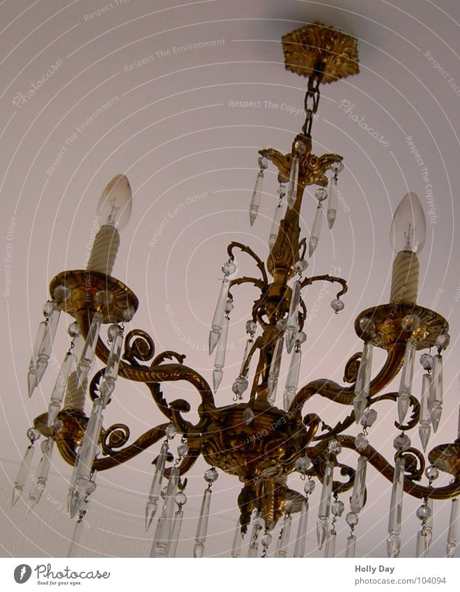 No. 50 :-) Chandelier Lamp Checkmark Ceiling light Light Jubilee Living room Furniture Crystal structure Blanket Detail Tilt