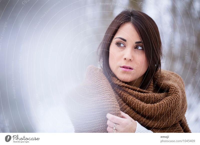 last winter Feminine Young woman Youth (Young adults) Face 1 Human being 18 - 30 years Adults Winter Beautiful Uniqueness Cold Colour photo Exterior shot