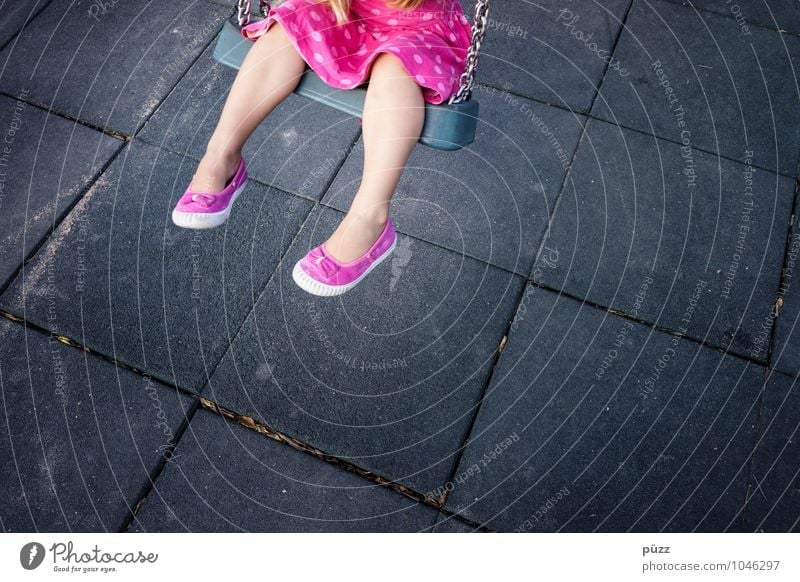 swing Playing Human being Feminine Child Toddler Girl Infancy Legs Feet 1 3 - 8 years Movement To swing Brash Gray Pink Black Joy Colour