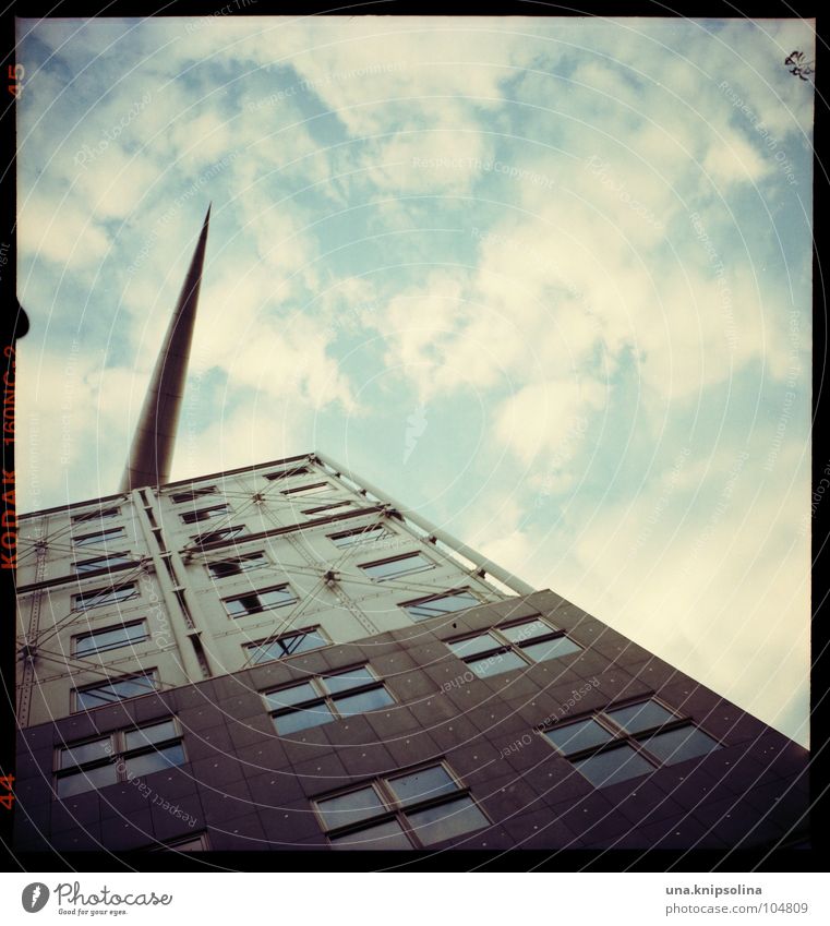 ARROW POINT Design Art Clouds Building Architecture Facade Window Arrow Above Point Square Rectangle Berlin Dart Detail