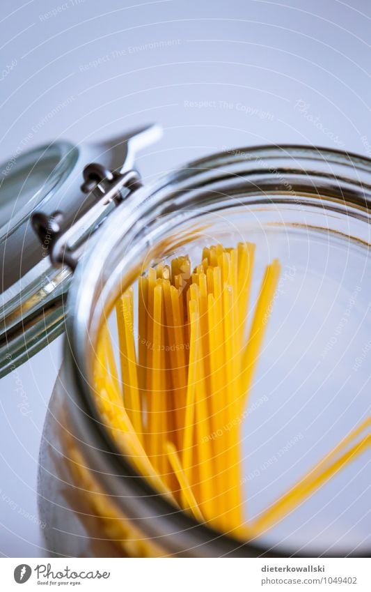 noodles Food Dough Baked goods Italian Food Anticipation Spaghetti Noodles Colour photo Interior shot Copy Space top Shallow depth of field