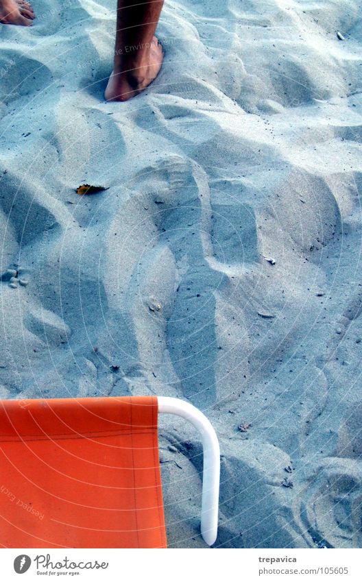 beach Beach Summer Lake Ocean Man Vacation & Travel Relaxation Blue Orange Sand Free Loneliness