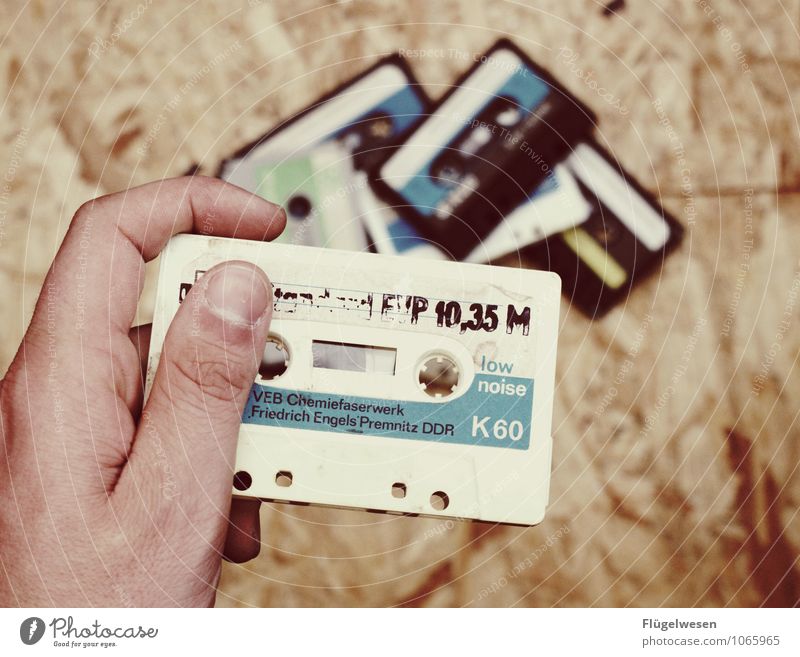 magnetic tape Tape cassette Cashbox Former GDR vhs long player Record case