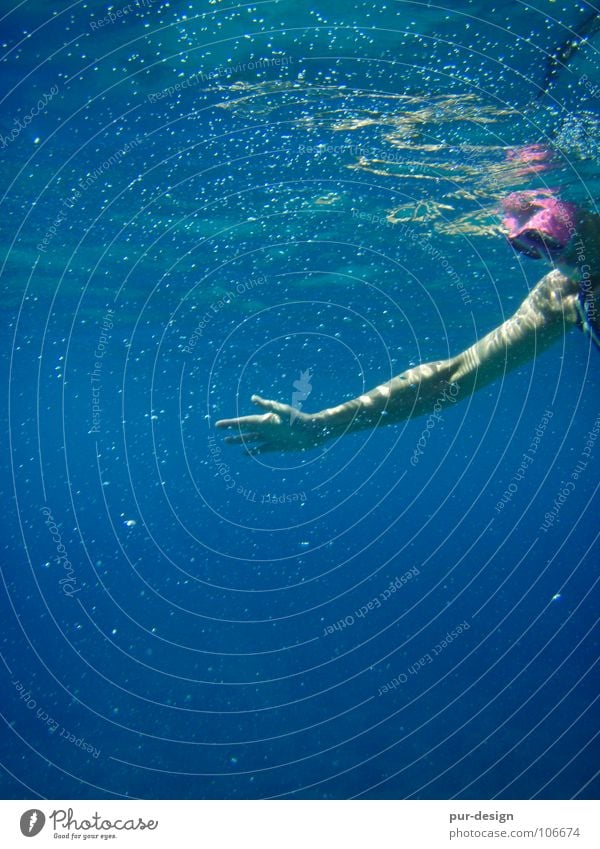 underwater1 Ocean Waves Snorkeling Dive Sea water Crete Vacation & Travel Paleochora Summer Water Underwater photo Blue Swimming & Bathing