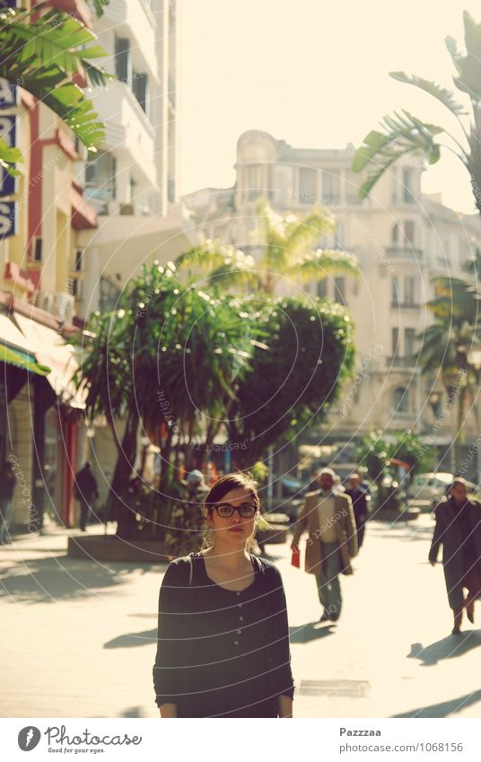 Casablanca Lifestyle Elegant Style Vacation & Travel Tourism Sightseeing Young woman Youth (Young adults) 1 Human being 18 - 30 years Adults Morocco Town