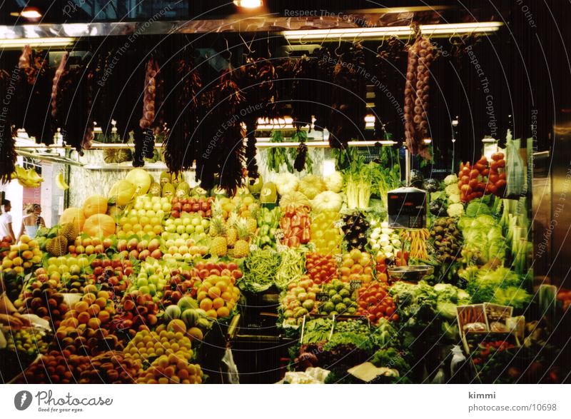 La Boqueria Fruit- or Vegetable stall Barcelona Europe Markets