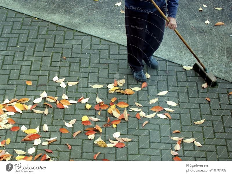 Street sweeper 2 Autumn Leaf Looking Broom Broomstick Sweep Clean Mr. Clean Cleaning Personal hygiene Window cleaner Street cleaning Sidewalk Parking lot