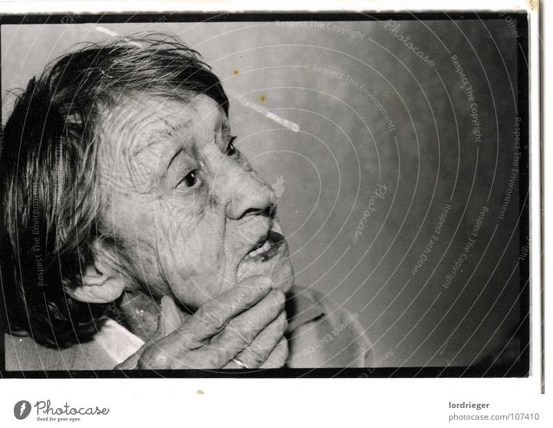 100 years of life Great grandmother Woman Hand Memory Past Senior citizen Longing Far-off places Paradise Light Old Black Photography Grandmother Human being