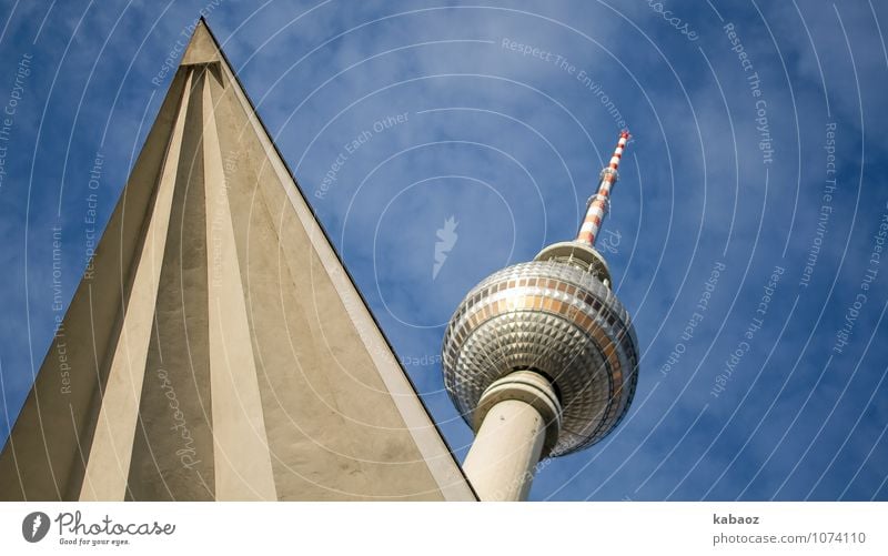 jagged television tower Berlin TV Tower Downtown Berlin Germany Europe Town Capital city House (Residential Structure) Architecture Spire Tourist Attraction