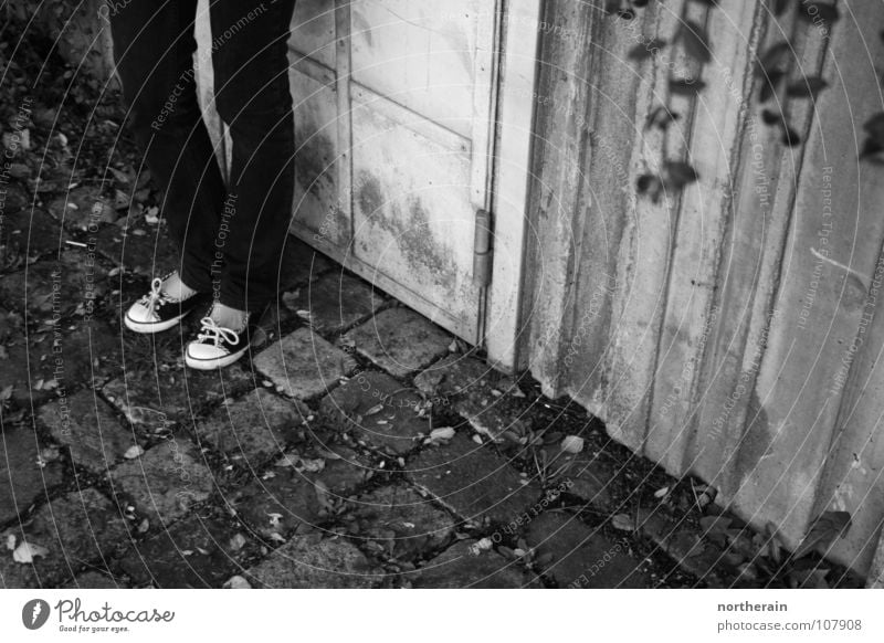 shoes feet door vines dark laces abstract