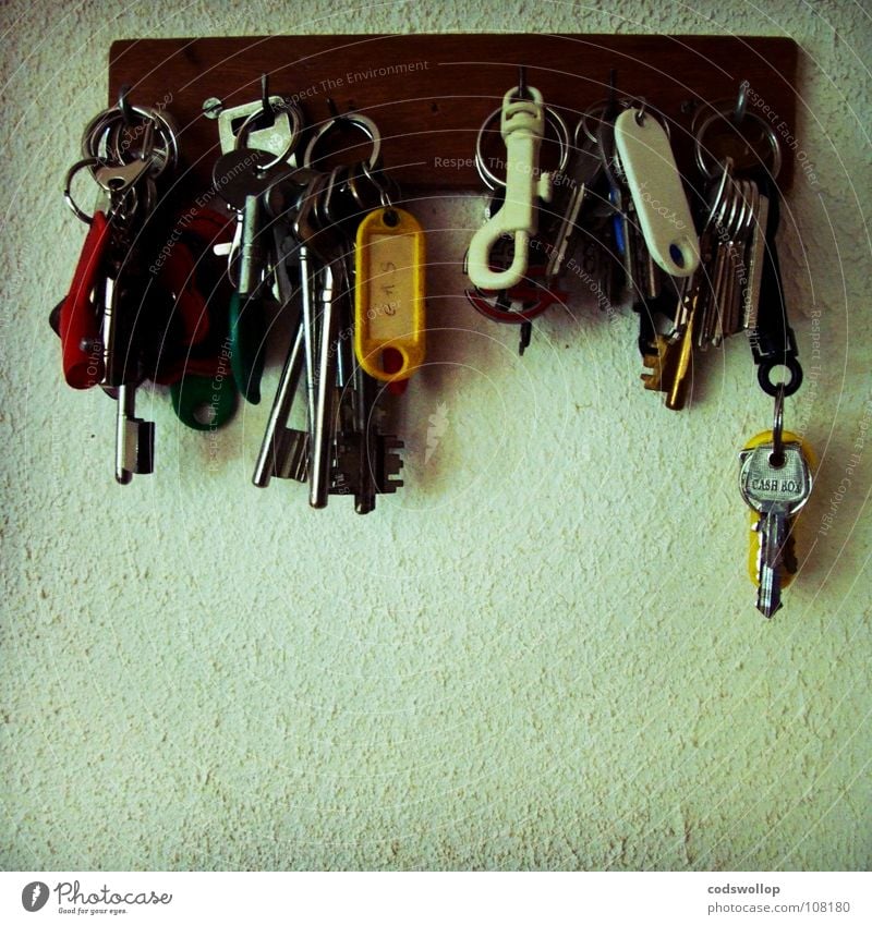 key group Key Keyring Safety Obscure Hallway Mince key position Organize bunch of keys homely key board everything in it's place and a place for everything