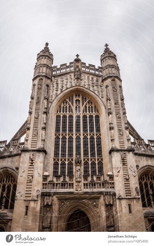 Bath Abbey II bath Town Old town Religion and faith Church Dome Tower Manmade structures Building Architecture Facade Tourist Attraction Landmark Esthetic