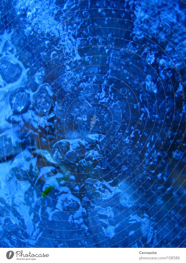 Ice 2 Express train Winter Macro (Extreme close-up) Close-up bubbles water blue dark