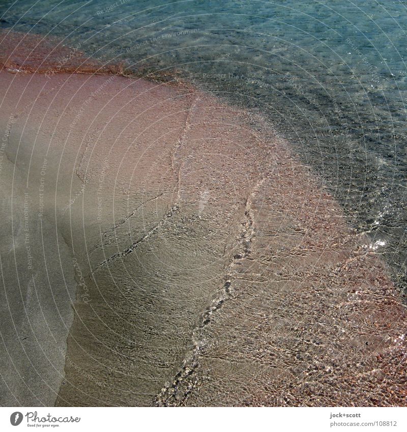 Riverside arch Pink Waves Water coast Crete Exceptional Simple Warmth Moody Inspiration Pure Sandy beach Easy Smooth Ease Natural phenomenon Abstract