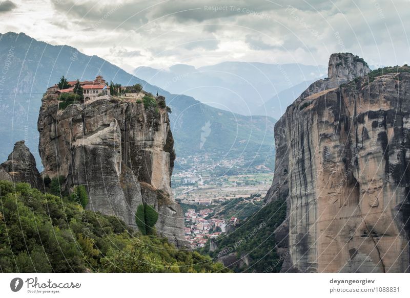 Meteora in Greece. Meteora is the monasteries Beautiful Vacation & Travel Tourism Summer Mountain Nature Landscape Forest Rock Church Architecture Old Belief