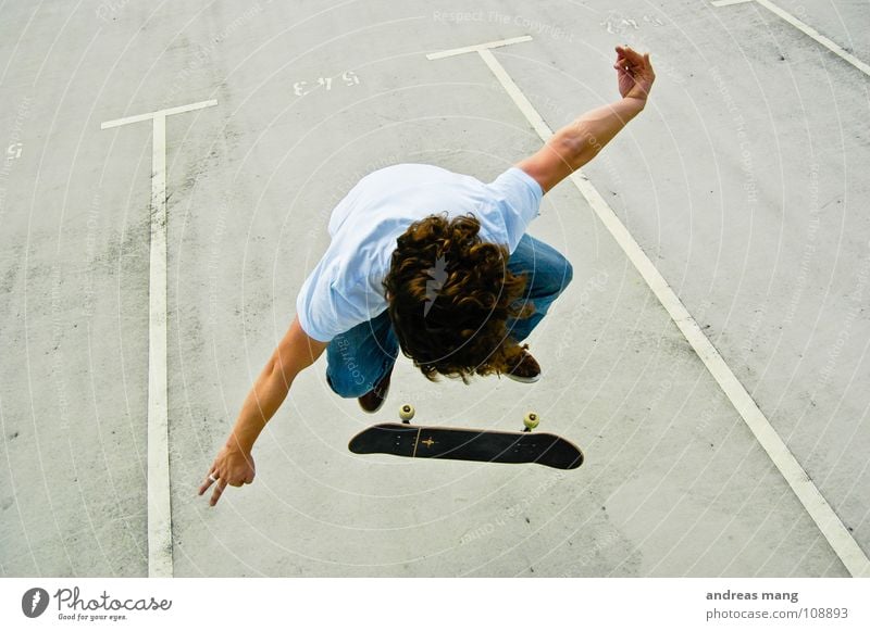Fakie Flip with Style Kickflip Skateboarding Man Athlete Sports Driving Jump To enjoy Parking lot Extreme Extreme sports Parking level Boy (child) athletic