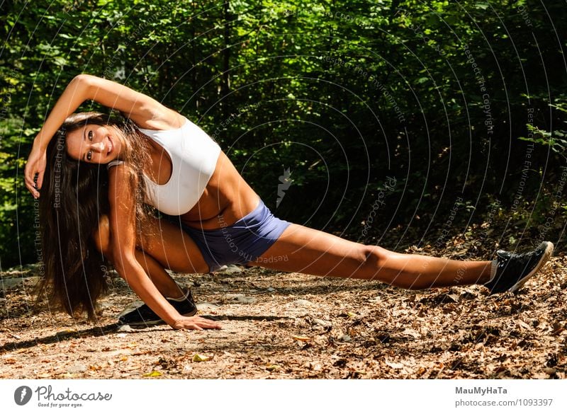 athlete girl in nature - a Royalty Free Stock Photo from Photocase