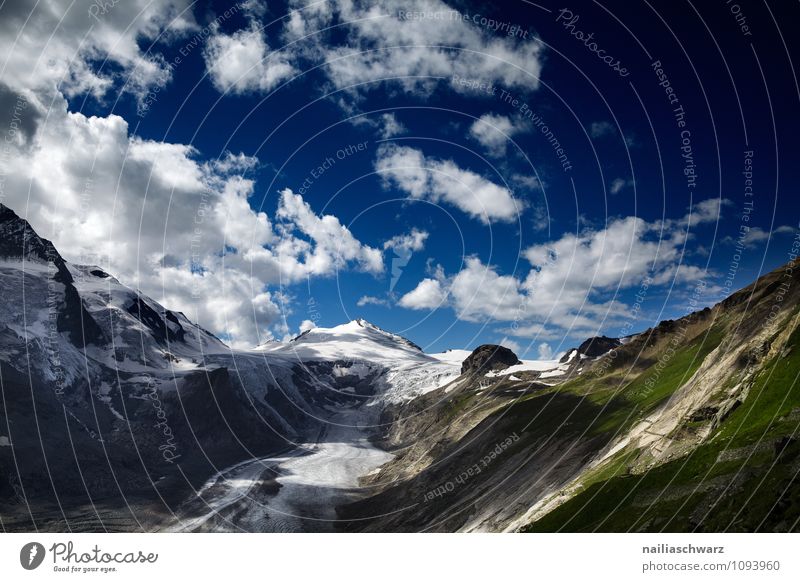 Pasterze Glacier at Grossglockner Environment Nature Landscape Elements Clouds Climate Climate change Beautiful weather Warmth Alps Gigantic Large Infinity