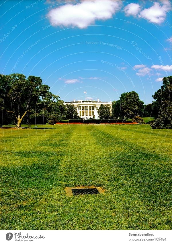 White House The White House Americas Politics and state Mysterious USA Washington DC D.C. George W. Bush garden