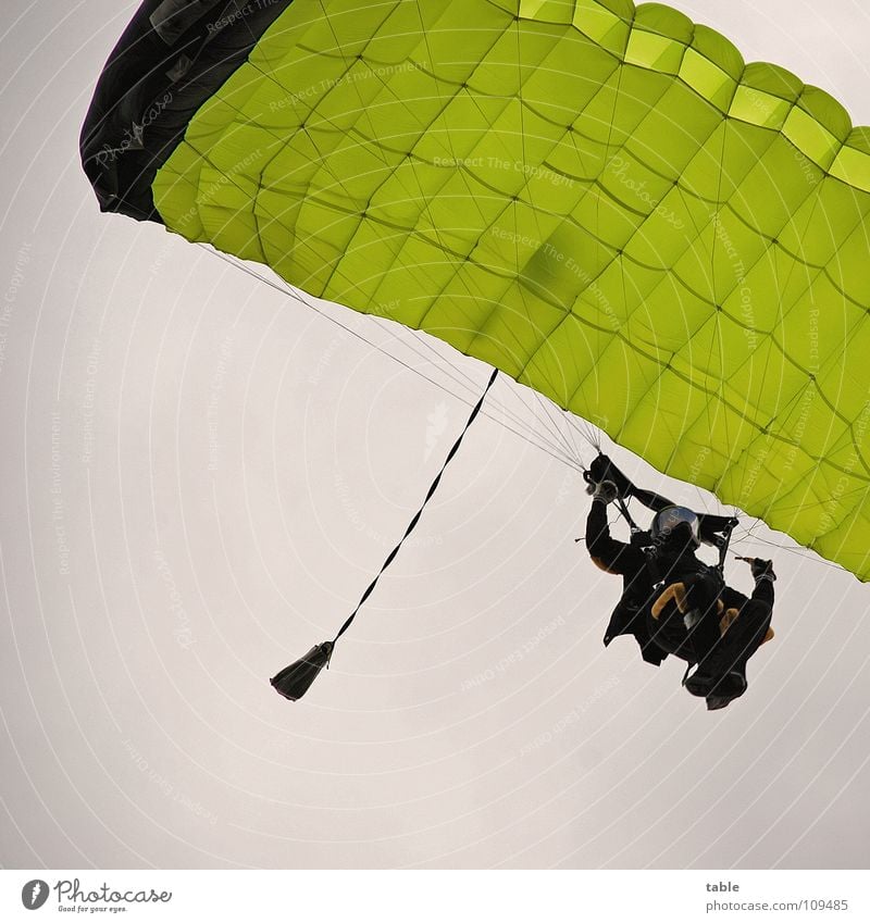 high achiever Skydiving Parachute Helmet Sports Junkie Pilot Airplane Yellow Clouds Adventure Man Airfield Pro Leisure and hobbies Skydiver Action Joy