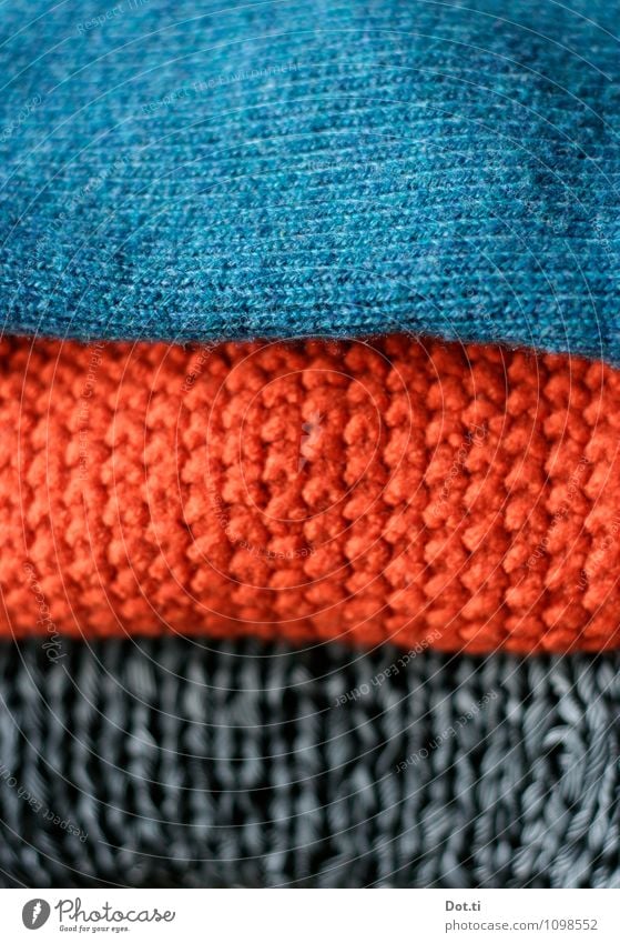 rope Clothing Sweater Warmth Soft Blue Orange Shopping Fashion Wool sweater Loop Knitted sweater Knitting pattern Stack Selection Textiles 3 Colour photo