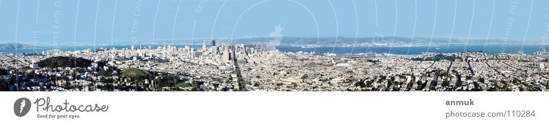 SanFrancisco 2003 Town Panorama (View) Might USA BigCity Far-off places ocean America Panorama (Format)