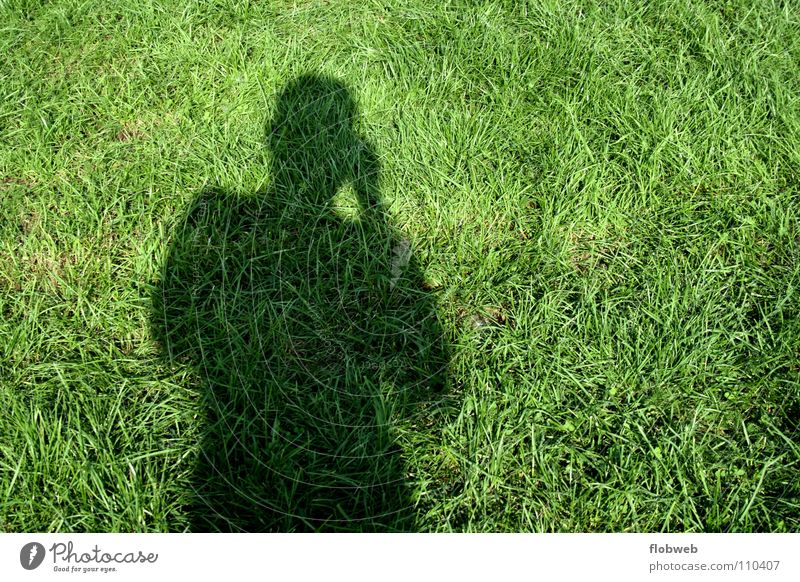 gras...!? Man Take a photo Dark Contentment Green Lawn Short Long Things Smoothness Europe Camping site Football pitch Grass Black Photographer Self portrait