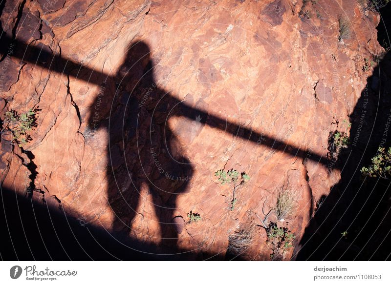 " Kings Canyon " shadow. Shadow of a hiker on the Plateau Watarrka National Park in Kings Canyon. Joy Relaxation Trip Hiking Camera Masculine Body Elements