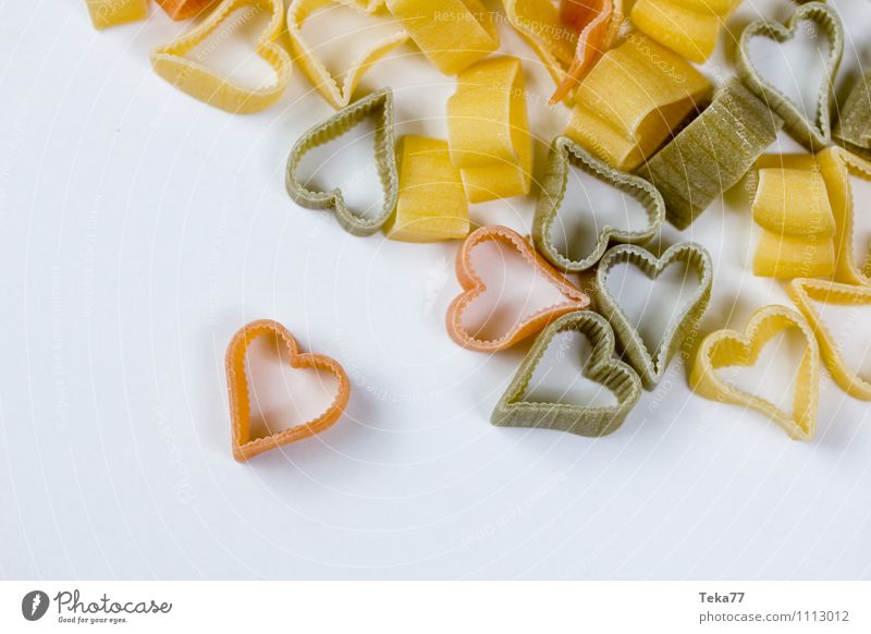 A heart for Pasta II Food Nutrition Banquet Organic produce Italian Food Love Emotions Noodles Heart Close-up Detail Macro (Extreme close-up)