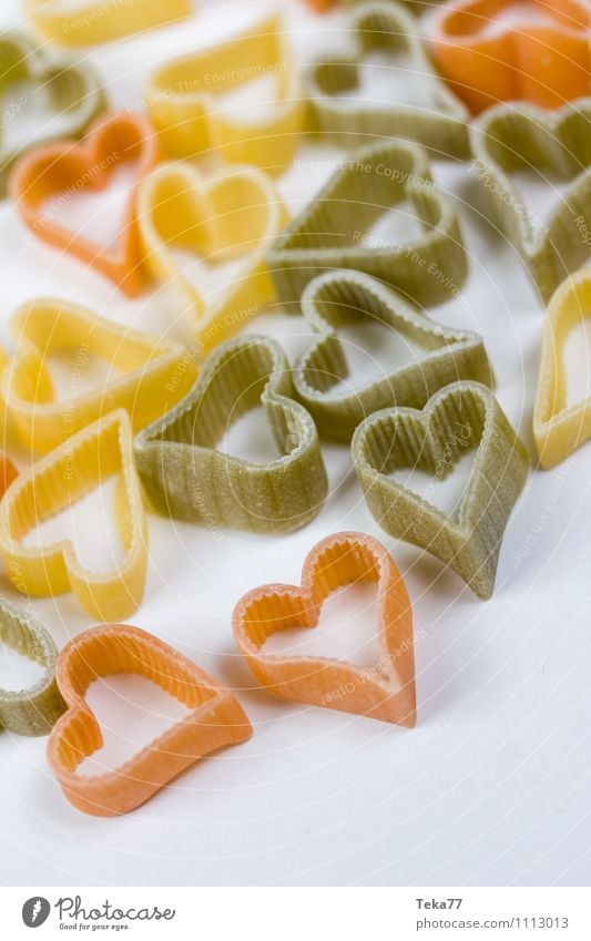 A heart for Pasta IIII Food Nutrition Banquet Organic produce Italian Food Love Emotions Noodles Heart Colour photo Close-up Detail Macro (Extreme close-up)