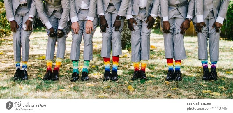 Of the socks... Lifestyle Feasts & Celebrations Wedding Human being Masculine Young man Youth (Young adults) Adults Legs Feet Group 18 - 30 years Fashion